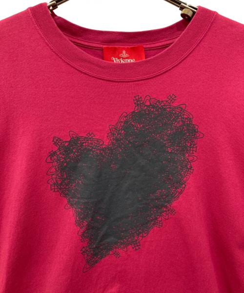 Vivienne Westwood RED LABEL（ヴィヴィアンウエストウッドレッドレーベル）Vivienne Westwood RED LABEL (ヴィヴィアンウエストウッドレッドレーベル) プリントTシャツ レッド サイズ:02の古着・服飾アイテム