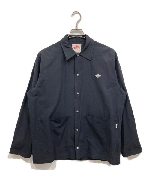 DANTON（ダントン）DANTON (ダントン) コットンリネンカバーオールシャツ ネイビー サイズ:38の古着・服飾アイテム