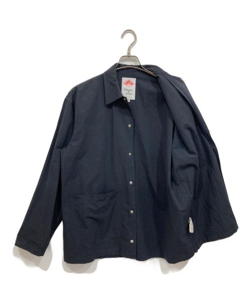 DANTON（ダントン）DANTON (ダントン) コットンリネンカバーオールシャツ ネイビー サイズ:38の古着・服飾アイテム