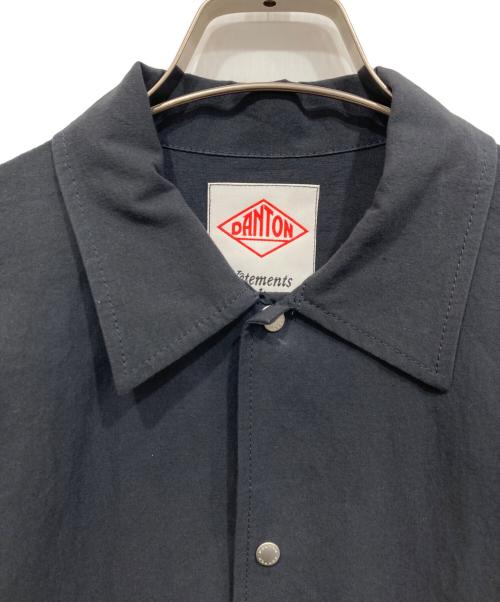 DANTON（ダントン）DANTON (ダントン) コットンリネンカバーオールシャツ ネイビー サイズ:38の古着・服飾アイテム