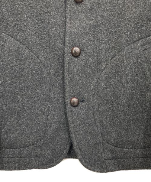 DANTON（ダントン）DANTON (ダントン) 丸襟ウールモッサジャケット グレー サイズ:38の古着・服飾アイテム