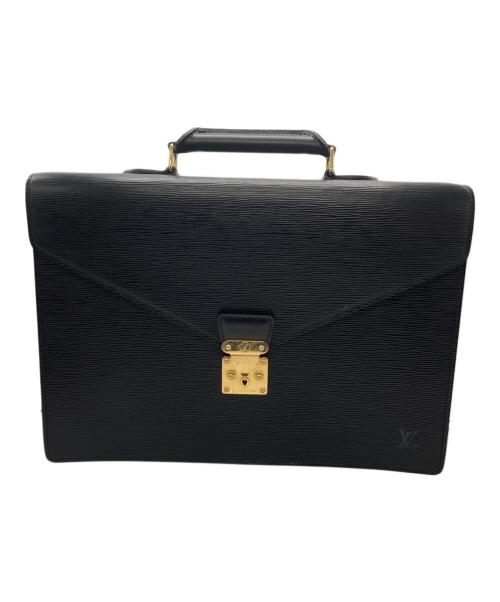 LOUIS VUITTON（ルイ ヴィトン）LOUIS VUITTON (ルイ ヴィトン) レザーブリーフケース ブラックの古着・服飾アイテム