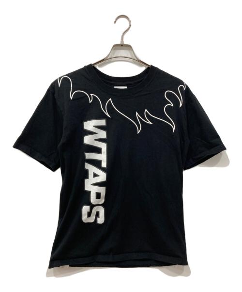 WTAPS（ダブルタップス）WTAPS (ダブルタップス) プリントTシャツ ブラック サイズ:02の古着・服飾アイテム