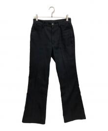 Needles（ニードルズ）の古着「ポリエステルブーツカットパンツ」｜ブラック