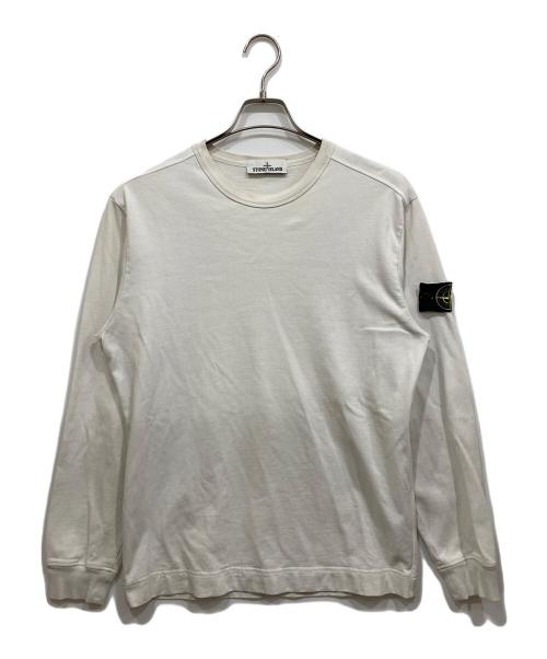 STONE ISLAND（ストーンアイランド）STONE ISLAND (ストーンアイランド) ロングスリーブカットソー ホワイト サイズ:Sの古着・服飾アイテム