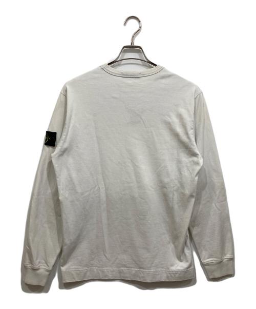 STONE ISLAND（ストーンアイランド）STONE ISLAND (ストーンアイランド) ロングスリーブカットソー ホワイト サイズ:Sの古着・服飾アイテム