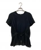 noir kei ninomiyaノワール ケイ ニノミヤ）の古着「レイヤードTシャツ」｜ブラック