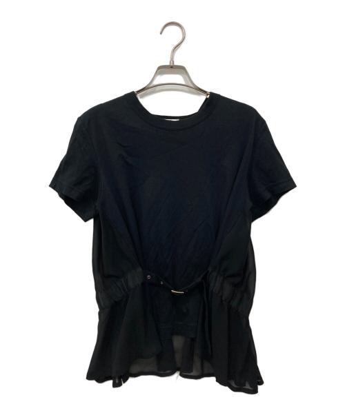 noir kei ninomiya（ノワール ケイ ニノミヤ）noir kei ninomiya (ノワール ケイ ニノミヤ) レイヤードTシャツ ブラック サイズ:Sの古着・服飾アイテム