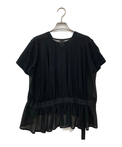 noir kei ninomiya（ノワール ケイ ニノミヤ）noir kei ninomiya (ノワール ケイ ニノミヤ) レイヤードTシャツ ブラック サイズ:Sの古着・服飾アイテム