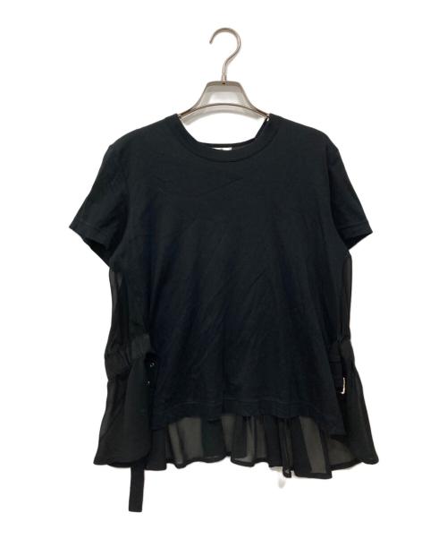 noir kei ninomiya（ノワール ケイ ニノミヤ）noir kei ninomiya (ノワール ケイ ニノミヤ) レイヤードTシャツ ブラック サイズ:Sの古着・服飾アイテム