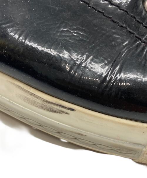 MIU MIU（ミュウミュウ）MIU MIU (ミュウミュウ) メタルトゥハイカットスニーカー ブラック×シルバー サイズ:38の古着・服飾アイテム