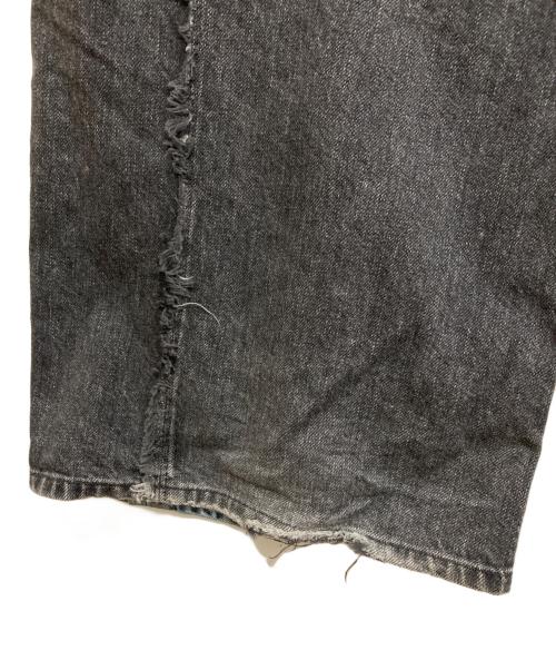 jieda（ジエダ）Jieda (ジエダ) スイッチングオーバーデニムパンツ グレー サイズ:1の古着・服飾アイテム