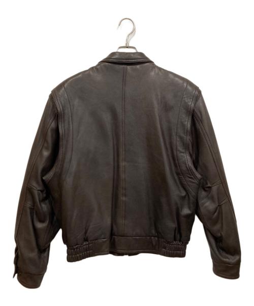 BROOKS BROTHERS（ブルックスブラザーズ）BROOKS BROTHERS (ブルックスブラザーズ) レザージャケット ブラウン サイズ:40の古着・服飾アイテム