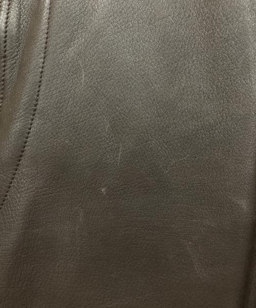 BROOKS BROTHERS（ブルックスブラザーズ）BROOKS BROTHERS (ブルックスブラザーズ) レザージャケット ブラウン サイズ:40の古着・服飾アイテム