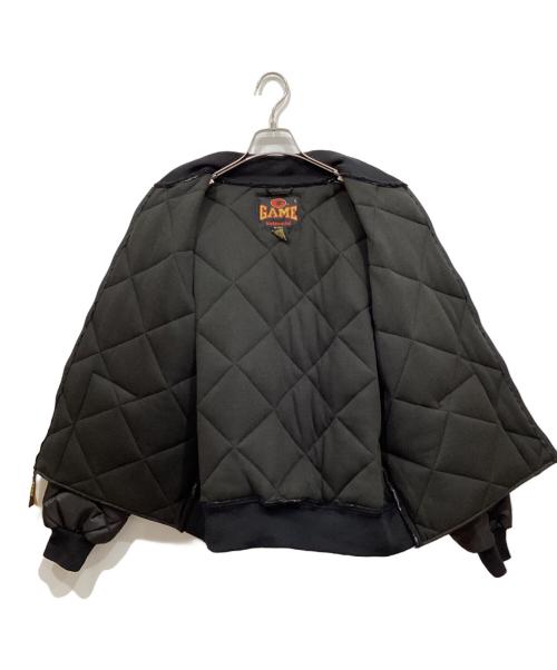 GAME（ゲーム）GAME (ゲーム) キルティング パフ ジャケット ブラック サイズ:Lの古着・服飾アイテム