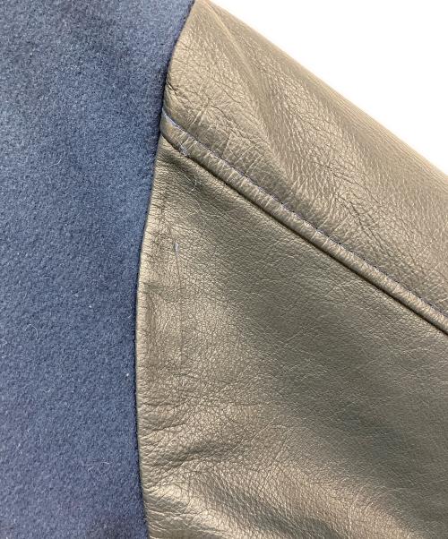 canada sportswear（カナダ スポーツウェア）canada sportswear (カナダ スポーツウェア) 袖レザージャケット ネイビー×ブラック サイズ:Lの古着・服飾アイテム