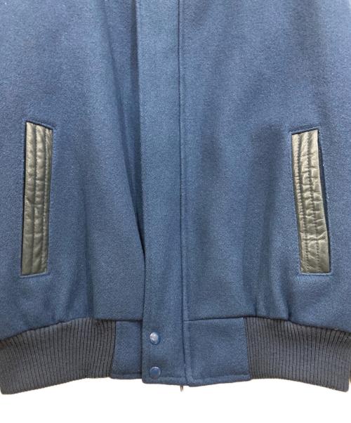 canada sportswear（カナダ スポーツウェア）canada sportswear (カナダ スポーツウェア) 袖レザージャケット ネイビー×ブラック サイズ:Lの古着・服飾アイテム