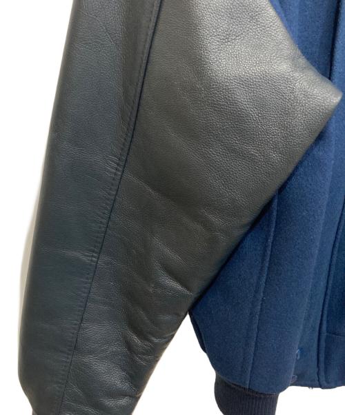 canada sportswear（カナダ スポーツウェア）canada sportswear (カナダ スポーツウェア) 袖レザージャケット ネイビー×ブラック サイズ:Lの古着・服飾アイテム