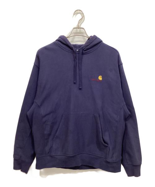 Carhartt WIP（カーハート ワークインプログレス）Carhartt WIP (カーハート ワークインプログレス) プルオーバーパーカー ネイビー サイズ:Lの古着・服飾アイテム