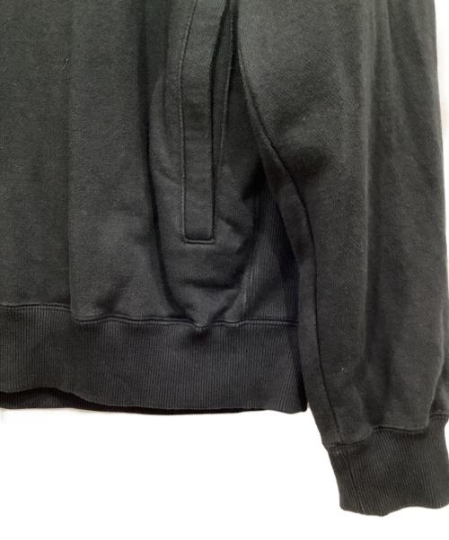 THE BLACK EYE PATCH（ブラックアイパッチ）THE BLACK EYE PATCH (ブラックアイパッチ) ハーフジップスウェット ブラック サイズ:Lの古着・服飾アイテム