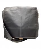 COACHコーチ）の古着「レザーショルダーバッグ」｜ブラック