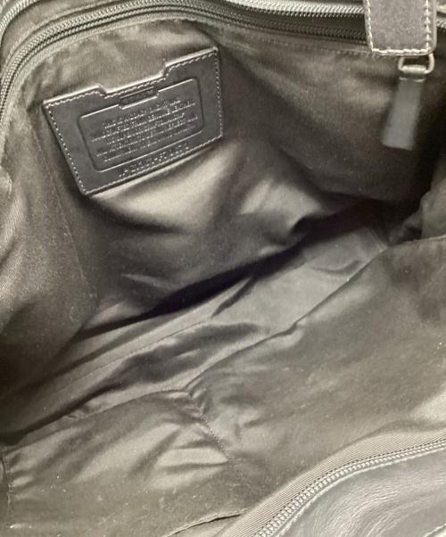 COACH（コーチ）COACH (コーチ) 2WAY レザートートバッグ ブラックの古着・服飾アイテム