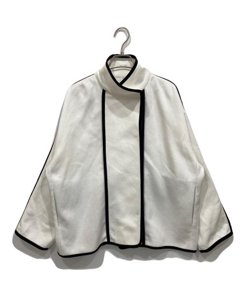 PLAIN PEOPLE（プレインピープル）PLAIN PEOPLE (プレインピープル) ダンボールニットスタンドカラージャケット ホワイト サイズ:3の古着・服飾アイテム