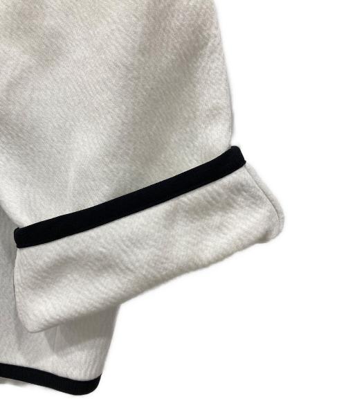 PLAIN PEOPLE（プレインピープル）PLAIN PEOPLE (プレインピープル) ダンボールニットスタンドカラージャケット ホワイト サイズ:3の古着・服飾アイテム