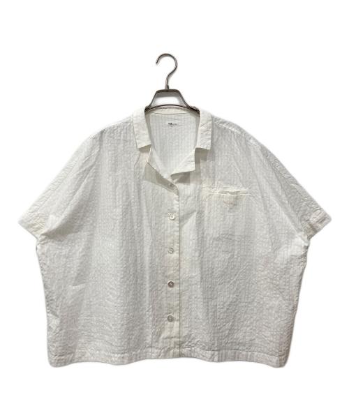 H&bypool（－）H&byPOOL (－) オープンカラーシャツ ホワイト サイズ:Freeの古着・服飾アイテム