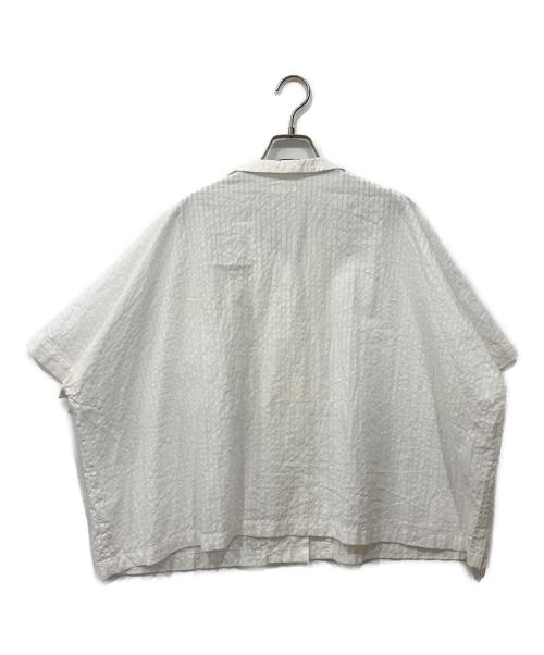 H&bypool（－）H&byPOOL (－) オープンカラーシャツ ホワイト サイズ:Freeの古着・服飾アイテム