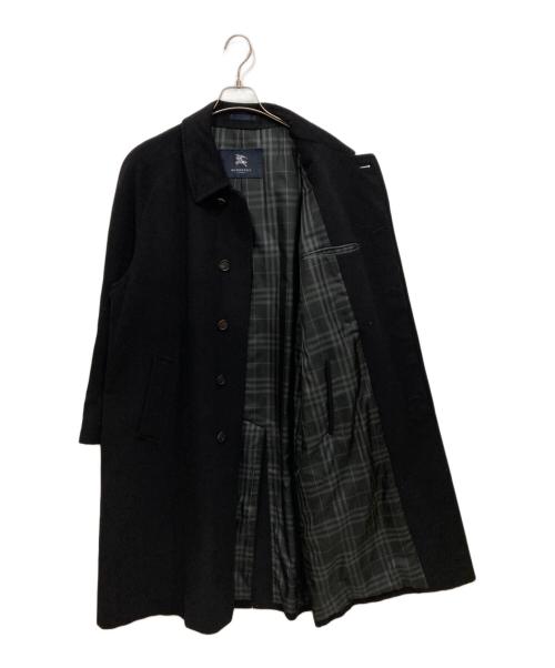 BURBERRY LONDON（バーバリーロンドン）BURBERRY LONDON (バーバリーロンドン) カシミヤ混ステンカラーコート ネイビー サイズ:-の古着・服飾アイテム