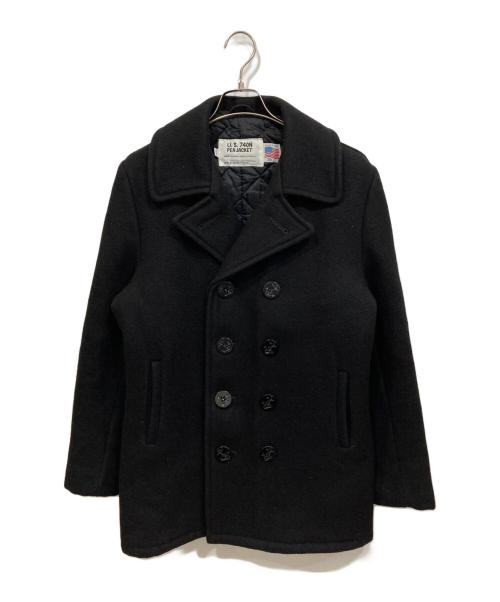 Schott（ショット）Schott (ショット) Pコート ブラック サイズ:36の古着・服飾アイテム