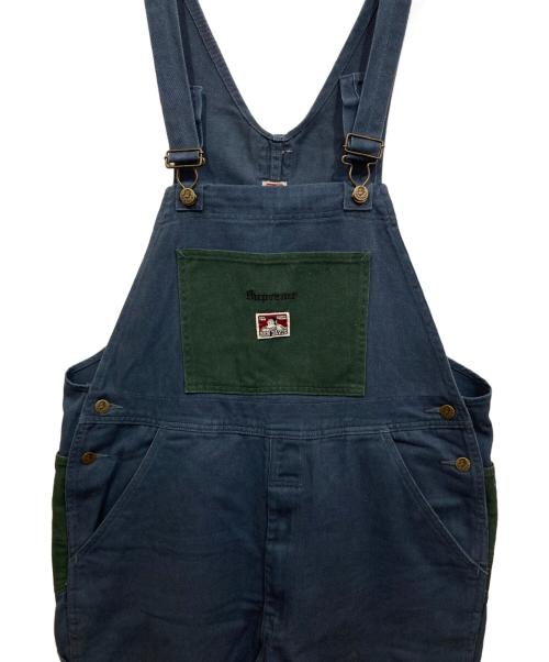 SUPREME（シュプリーム）Supreme (シュプリーム) BEN DAVIS (ベンデイビス) オーバーオール グリーン×ブルー サイズ:Lの古着・服飾アイテム