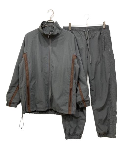 ALWAYTH（オールウェイズ）ALWAYTH (オールウェイズ) トレーニングナイロンセットアップ グレー サイズ:Lの古着・服飾アイテム