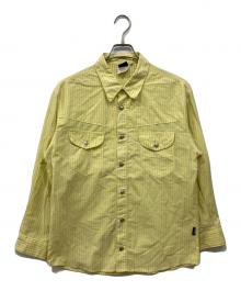 VERSACE JEANS COUTURE（ヴェルサーチ ジーンズクチュール）の古着「ストライプシャツ」｜イエロー