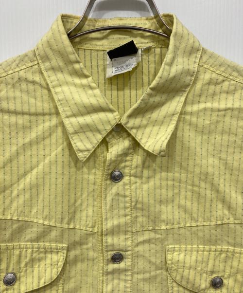 VERSACE JEANS COUTURE（ヴェルサーチ ジーンズクチュール）VERSACE JEANS COUTURE (ヴェルサーチ ジーンズクチュール) ストライプシャツ イエロー サイズ:Lの古着・服飾アイテム