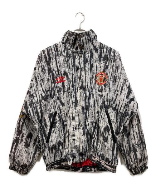 UMBRO（アンブロ）UMBRO (アンブロ) ナイロンジャケット ホワイト×グレー サイズ:Mの古着・服飾アイテム