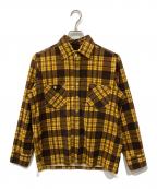 Needlesニードルズ）の古着「チェックシャツ」｜ブラウンイエロー
