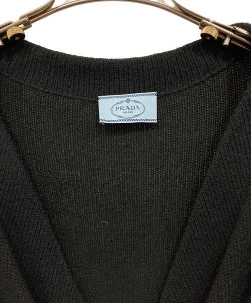 PRADA（プラダ）PRADA (プラダ) カシミヤニットカーディガン ブラック サイズ:38の古着・服飾アイテム