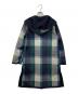 中古・古着 BLUE LABEL CRESTBRIDGE (ブルーレーベルクレストブリッジ) クレストブリッジチェックリバーシブルダンボールミディ丈コーディガン ネイビー サイズ:38：13000円