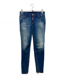 DSQUARED2（ディースクエアード）の古着「ダメージデニムパンツ」｜インディゴ