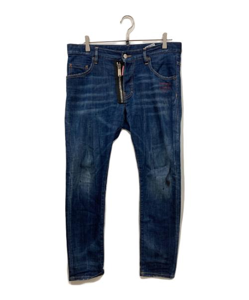 DSQUARED2（ディースクエアード）DSQUARED2 (ディースクエアード) Skater Jeans インディゴ サイズ:48の古着・服飾アイテム