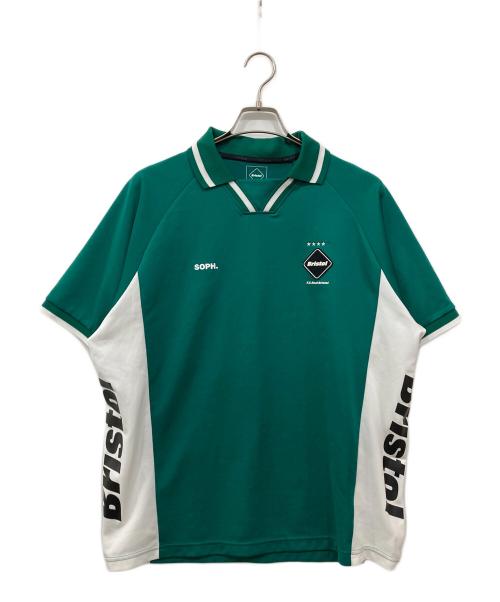 F.C.R.B. Bristol（エフシーアールビー）F.C.R.B. Bristol (エフシーアールビー) GAME SHIRT グリーン サイズ:Lの古着・服飾アイテム