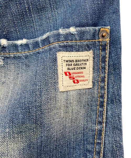 DSQUARED2（ディースクエアード）DSQUARED2 (ディースクエアード) ダメージデニムパンツ インディゴ サイズ:48の古着・服飾アイテム