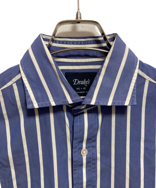 DRAKE'S（ドレイクス）DRAKE'S (ドレイクス) ストライプシャツ ネイビー サイズ: 15 1/2の古着・服飾アイテム
