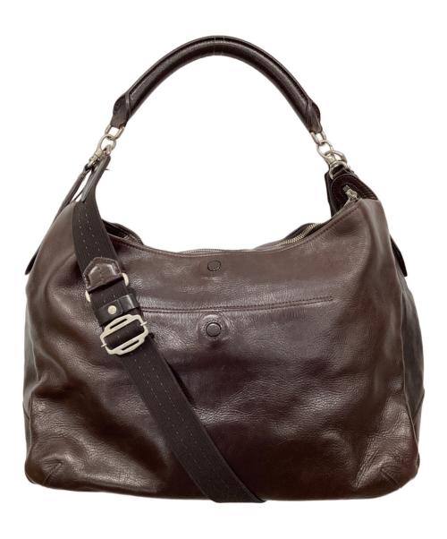 aniary（アニアリ）aniary (アニアリ) レザーショルダーバッグ ブラウンの古着・服飾アイテム