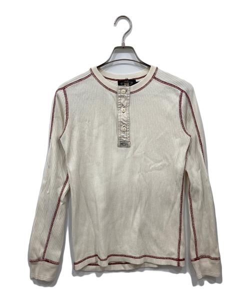 RRL（ダブルアールエル）RRL (ダブルアールエル) ヘンリーネックカットソー ホワイト サイズ:XSの古着・服飾アイテム