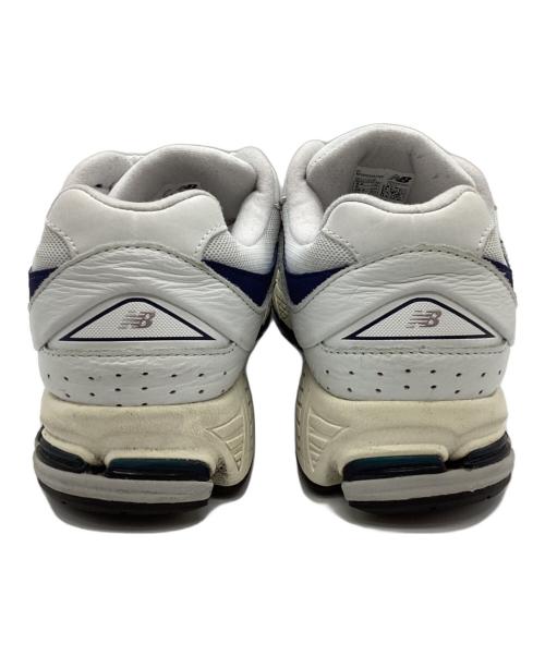 NEW BALANCE（ニューバランス）NEW BALANCE (ニューバランス) スニーカー ホワイト×ネイビー サイズ:24.5の古着・服飾アイテム