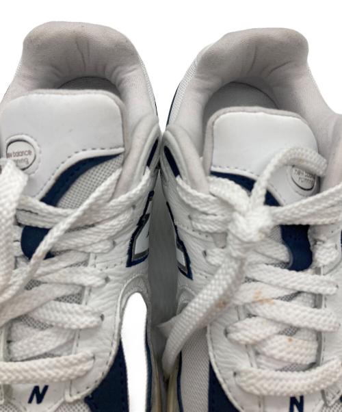 NEW BALANCE（ニューバランス）NEW BALANCE (ニューバランス) スニーカー ホワイト×ネイビー サイズ:24.5の古着・服飾アイテム
