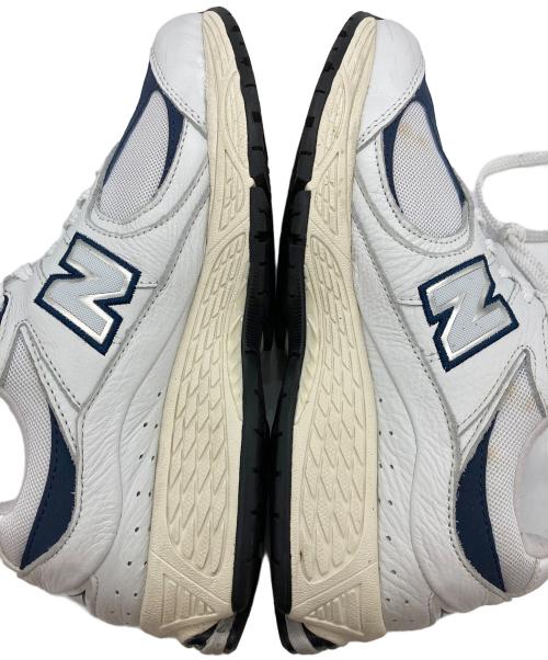 NEW BALANCE（ニューバランス）NEW BALANCE (ニューバランス) スニーカー ホワイト×ネイビー サイズ:24.5の古着・服飾アイテム